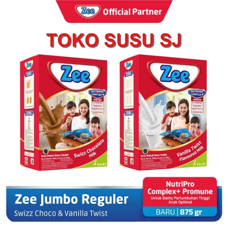 

ZEE REGULAR VANILA COKLAT 875 GRAM/875gr/KIDZEE/VANILLA/ DULU 900gr/2 450 GR/CHOCOLATE