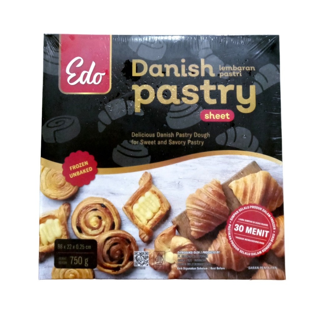 

Puff Danish Pastry Sheet Zuppa Soup Adonan Roti Frozen Beku Instan EDO 375 750 Gram (Pack)