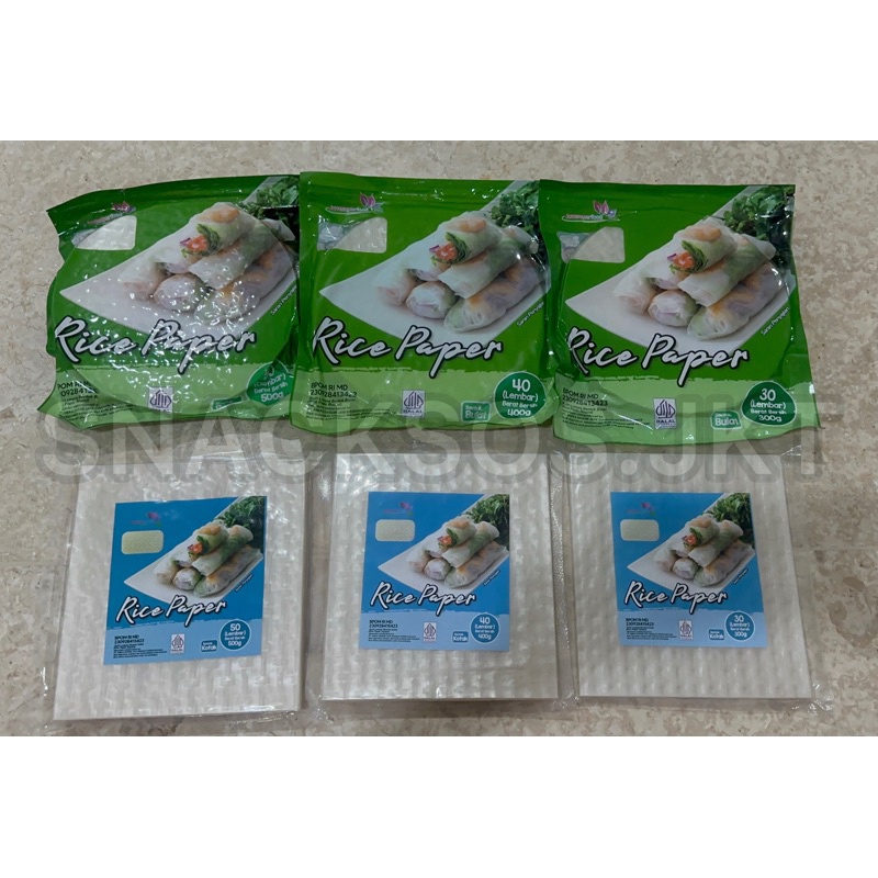 

[ISI 30/40/50] Rice Paper / Banh Trang High Quality Rice Paper 22cm / Kulit Lumpia Vietnam Rice