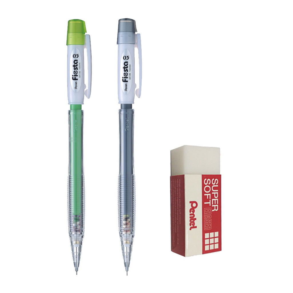 

2 Pensil Mekanik Free Eraser | AX105W/2+ZESE 03