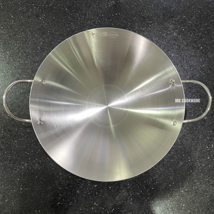 / Golden Flying Fish - Wajan 36 cm Stainless Harden Steel Kuali