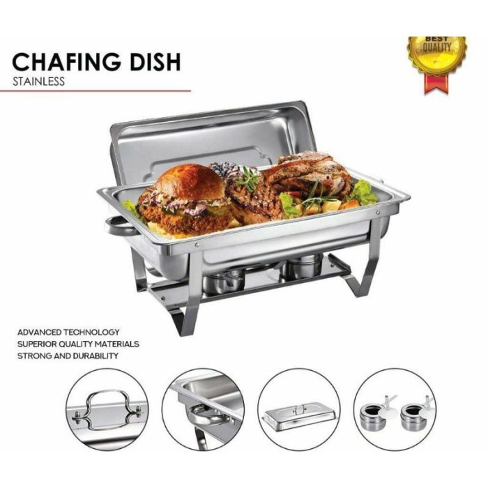 / Chafing Dish Prasmanan Food Warmer / Wadah Saji prasmanan 2