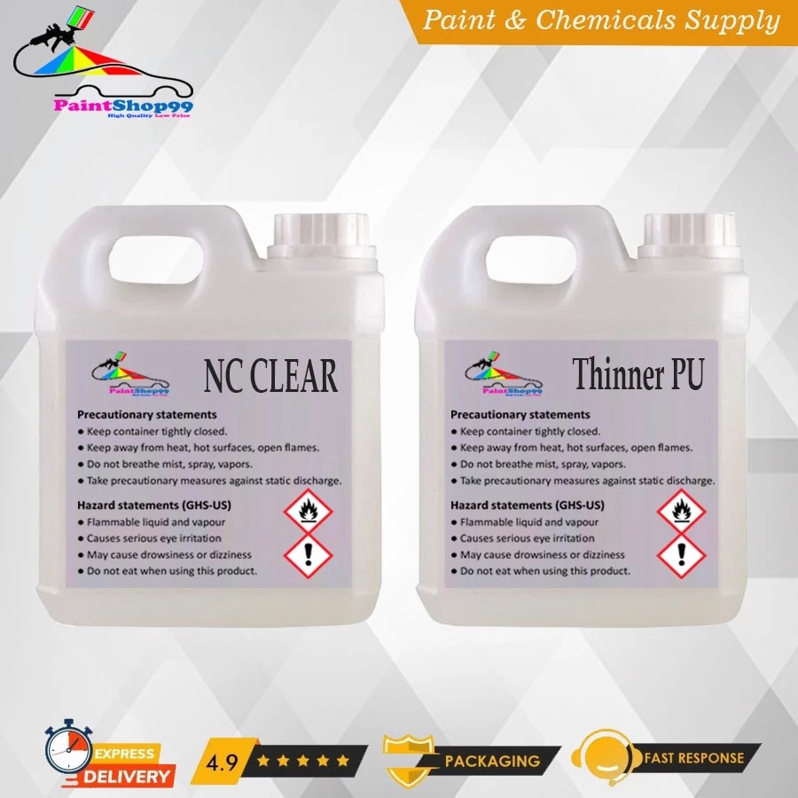 Paket NC CLEAR Dan THINNER PU Pernis Mobil Motor