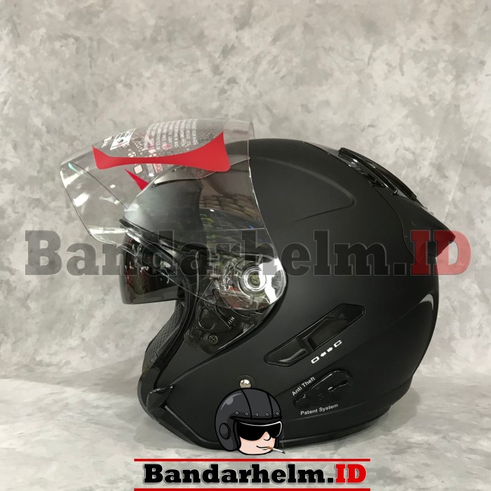 JAYAmart- Helm KYT Galaxy Slide Black Doff