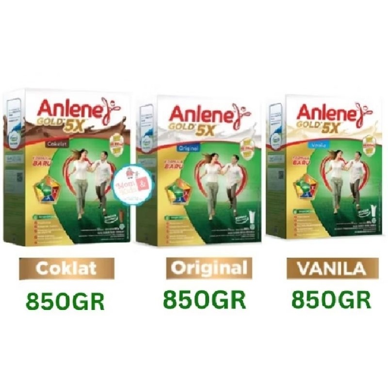 

Anlene Gold Plus 5x Original/Cokelat/Vanila 850gr