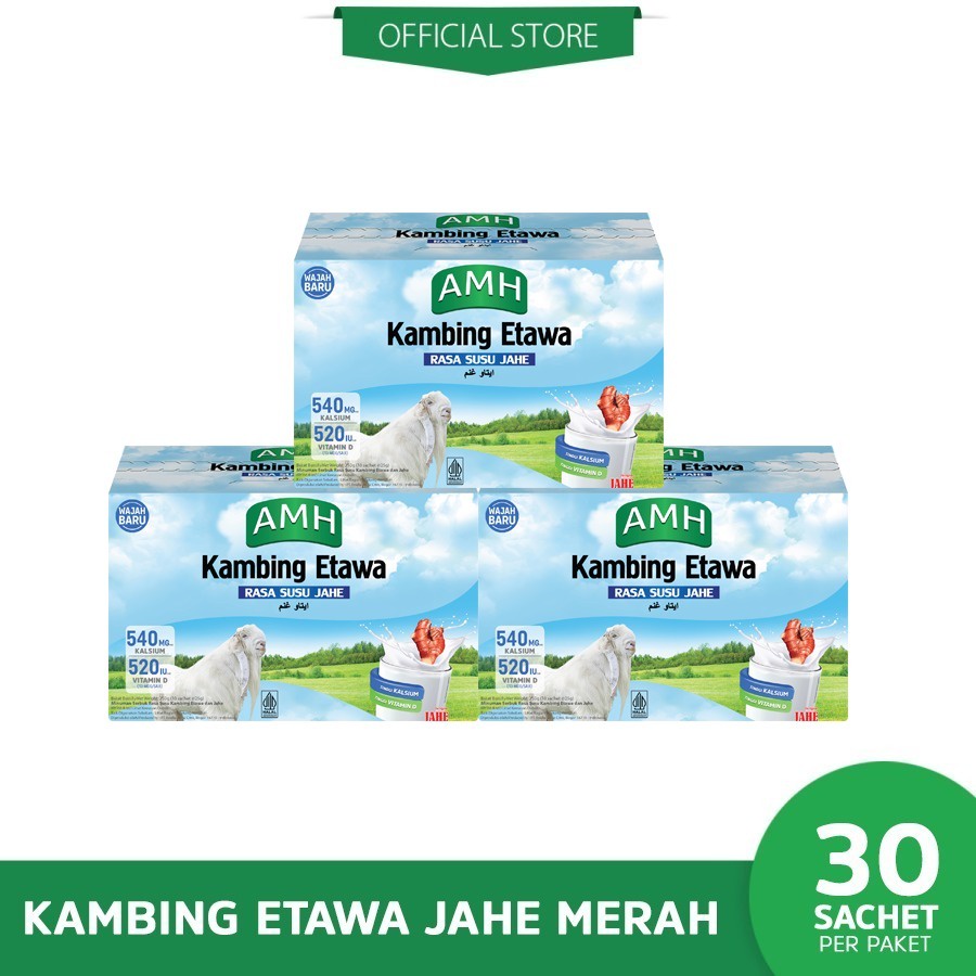 

AMH Susu Kambing Etawa Variant Jahe - Bundling (3 Box)
