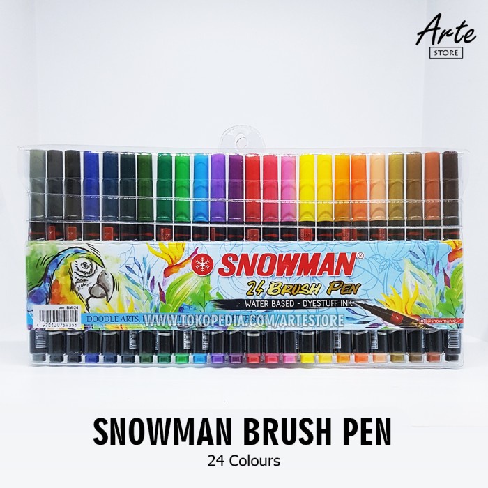 

SNOWMAN BRUSH PEN 24 WARNA