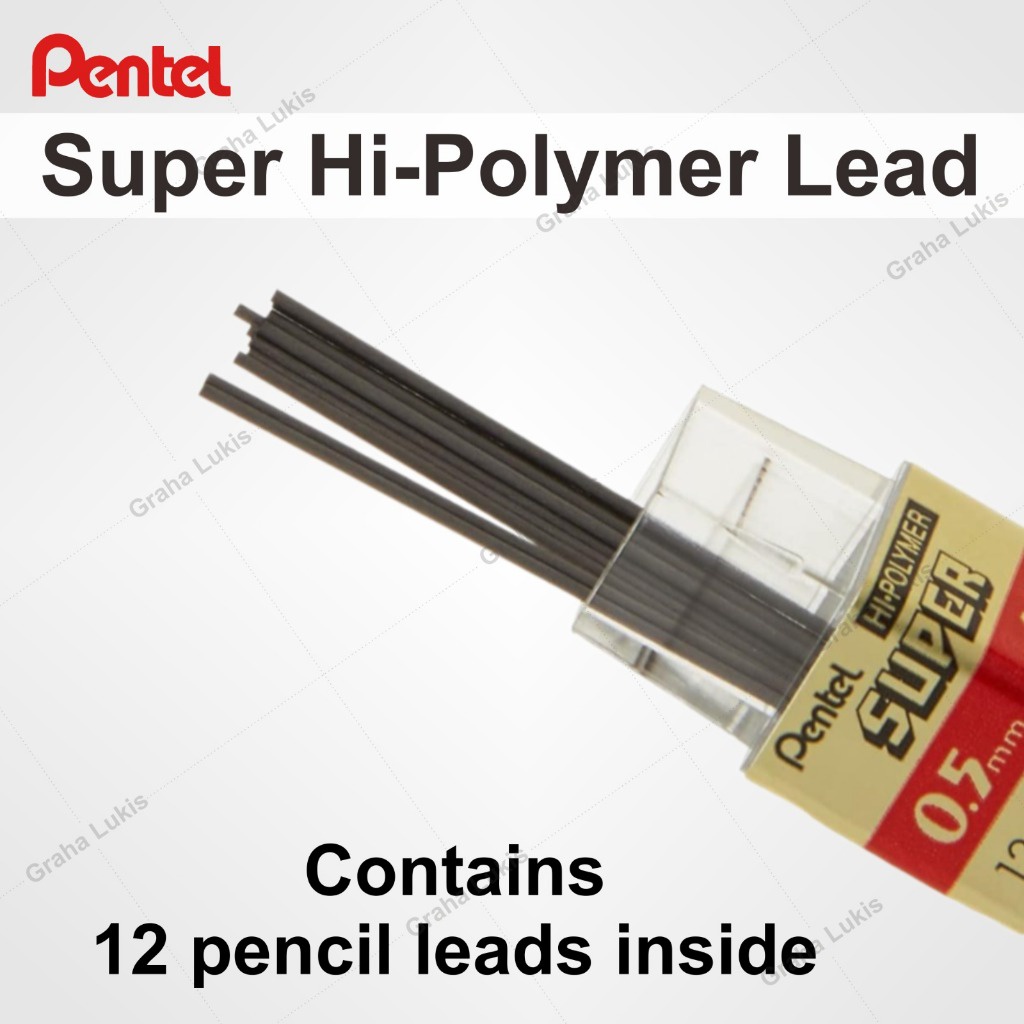 

IK! PENTEL Super Hi-Polymer Lead 0.3 / 0.5 / 0.7 / 0.9 - Isi Pensil Refill