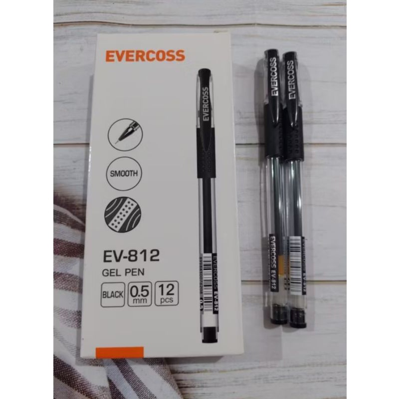 

IK! Pulpen Gel EVERCOSS EV-812 (1 Pack Isi 12 Pcs)