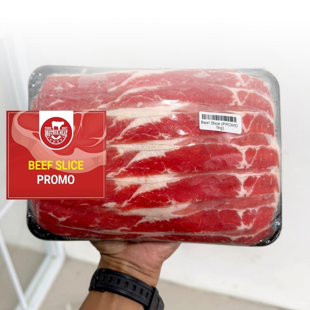 

Beef Slice PROMO 1kg, Slice Daging Sapi - Brothermeatshop