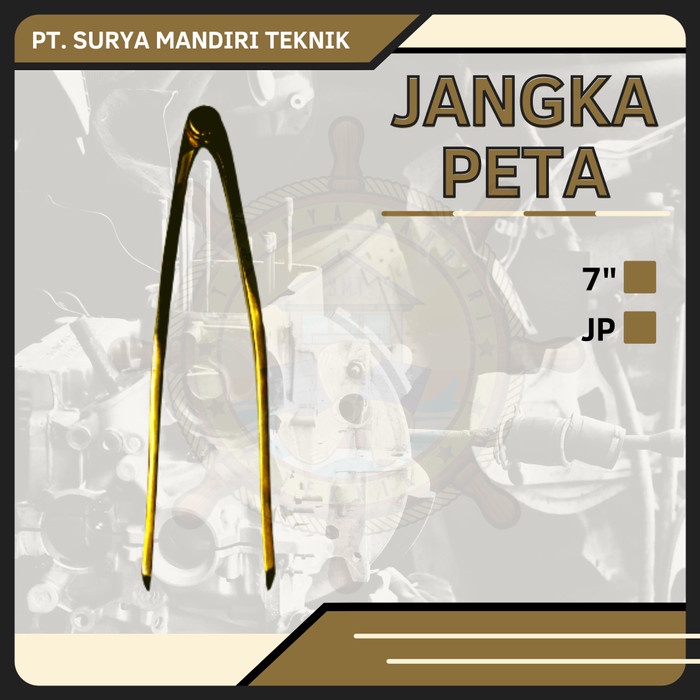 

Buruan beli] JANGKA PETA LAUT 7" KUNINGAN