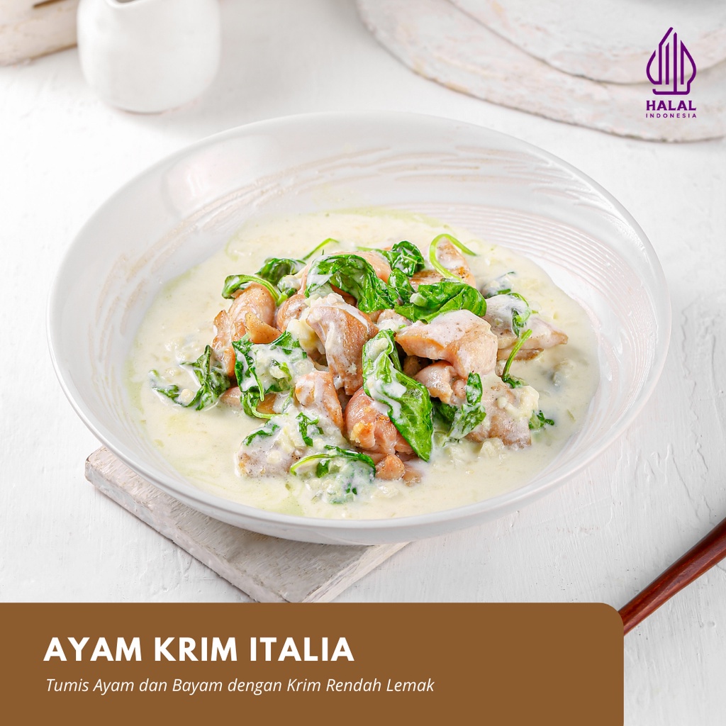 

Satu Porsi Ayam Krim Italia