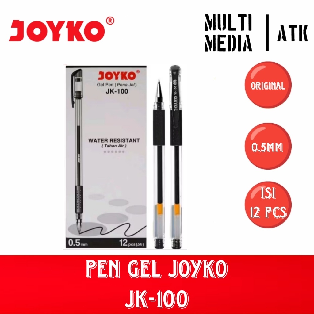 

IK! GEL PEN / PULPEN JOYKO JK-100 0.5mm (12 PCS)