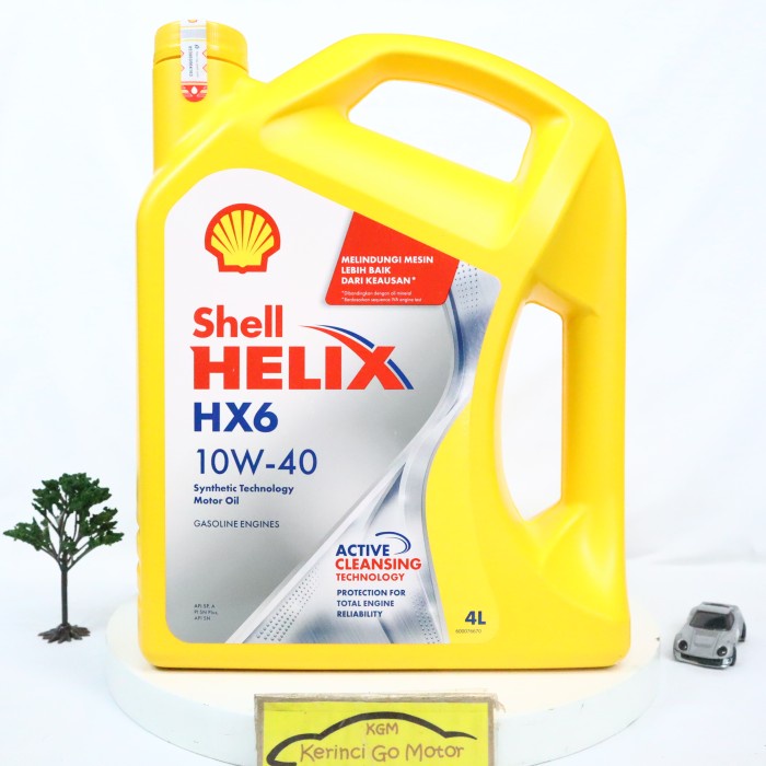JAYAmart- OLI SHELL HELIX HX6 10W-40 4L GALON - OLI SHELL HX6