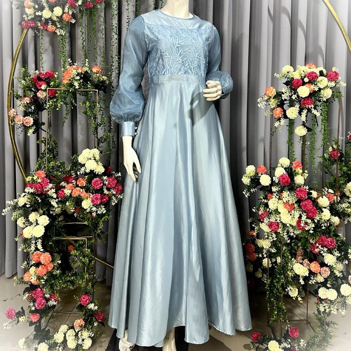 Bina Gamis Maxi - Gamis Kode Bina - Kebaya Kak Weni