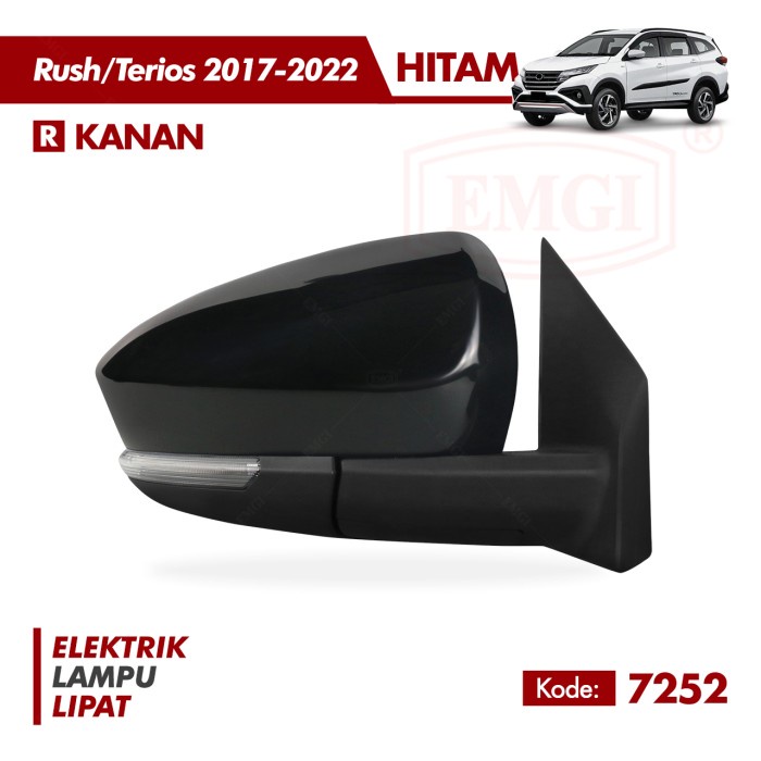 Kurapika Part EMGI - Spion Mobil Rush / Terios 2017 s.d 2022 - Hitam Berkualitas