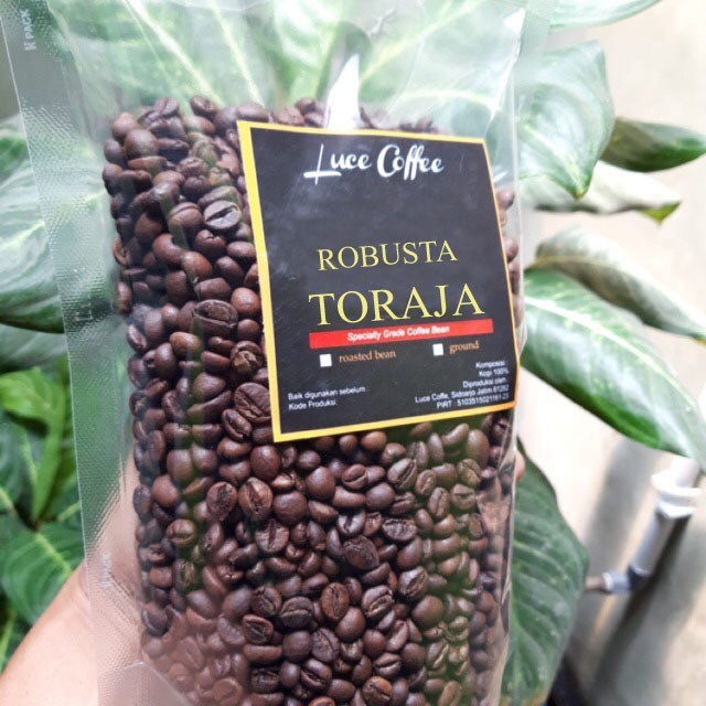 

JH8 Kopi Fine ROBUSTA Toraja 500 gr - Roastedbean atau Bubuk - Luce Coffe