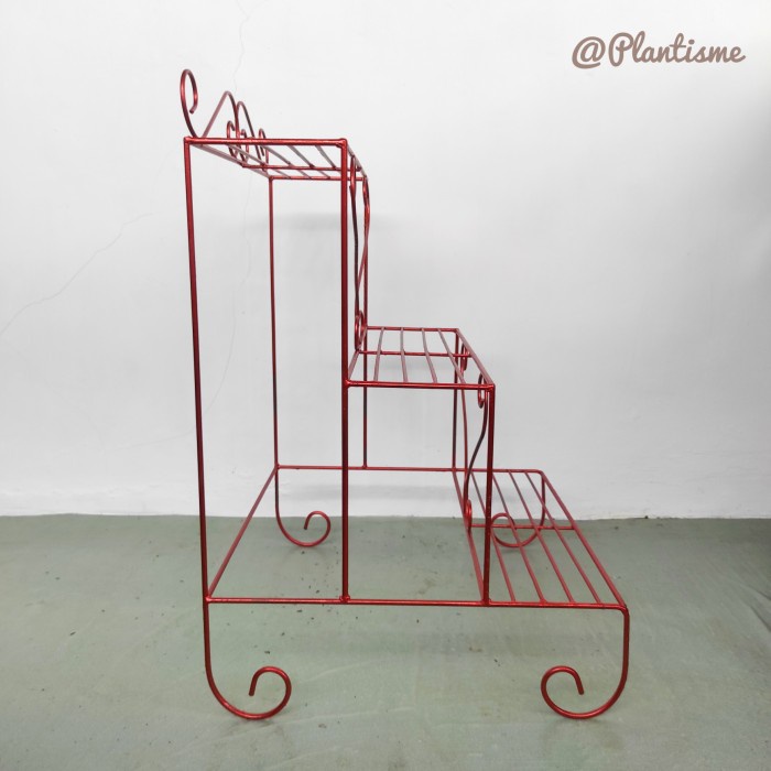 Rak Besi Susun 3 Tangga Mini Tanaman Hias Bunga Buah Sayur Tambulapot