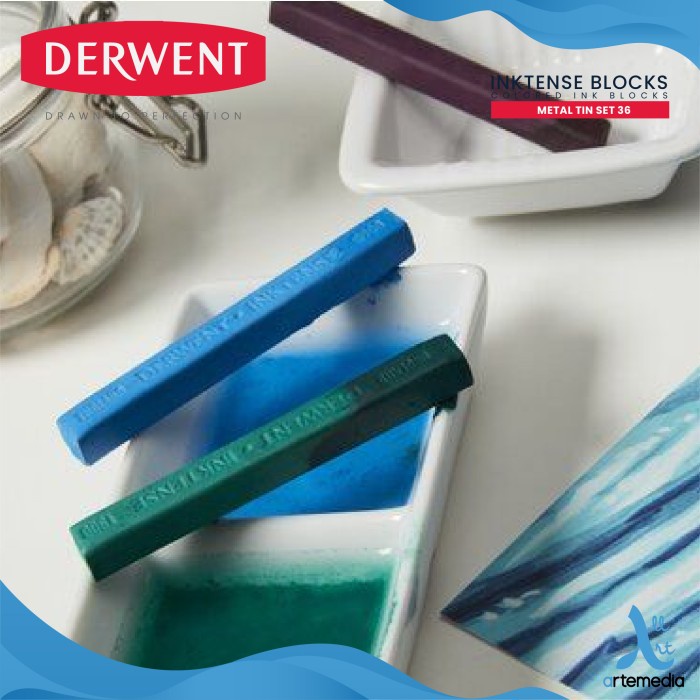 

BALOK WARNA DERWENT INKTENSE BLOCK 36 COLOR METAL TIN SET