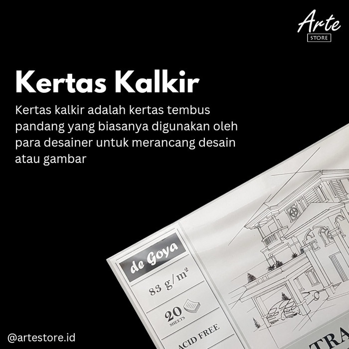 

KERTAS KALKIR A3 - DE GOYA TRACING PAPER