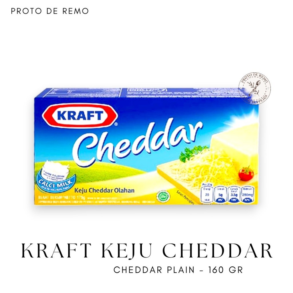 

Kraft Keju Cheddar Halal - All in One - Plain Cheddar