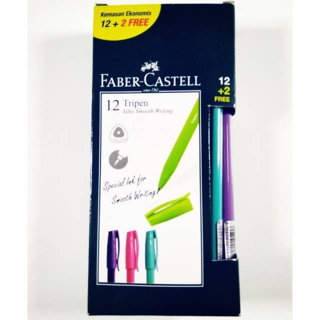 

Tripen 12 + 2 Faber Castell (1 Lusin Bonus 2Pcs)