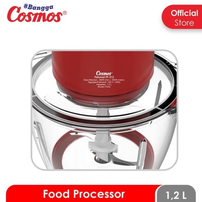 Cosmos Mini Food Processor Chopper - Fp-313 - Fp313 - Gelas - Random