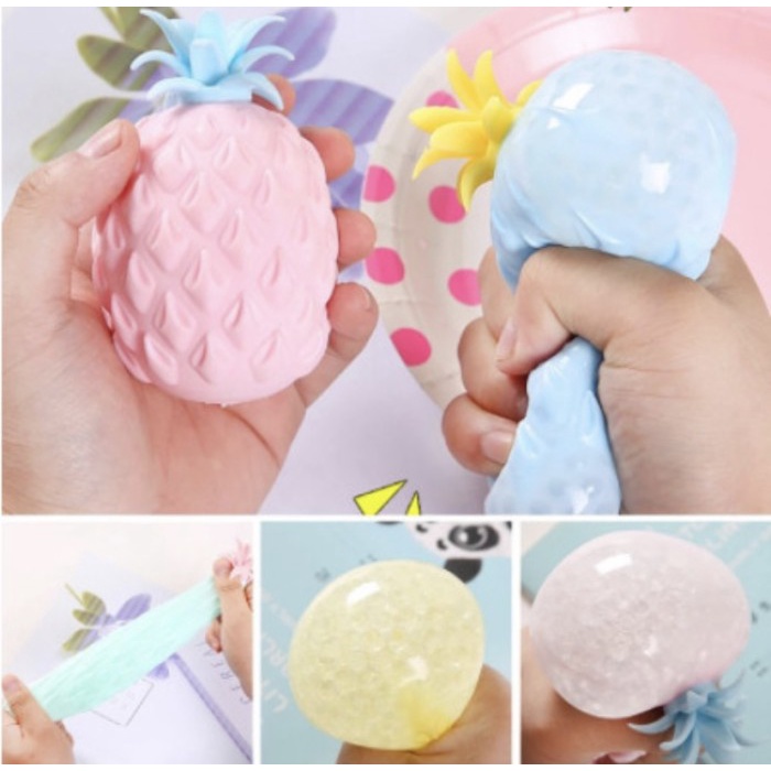 

HJK Fun Soft Pineapple Anti Stress Ball Fidget Toy Pop It Tiktok 2021 Toys