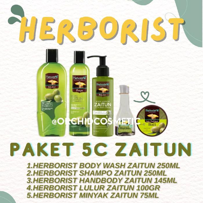 

HJK Herborist Zaitun Paket 5 / Herborist Paket Seserahan Hadiah Pernikahan Lotion Mandi