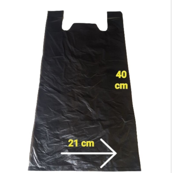 KRESEK HITAM KILOAN MENGKILAP UKURAN 21 x 40 - KANTONG PLASTIK