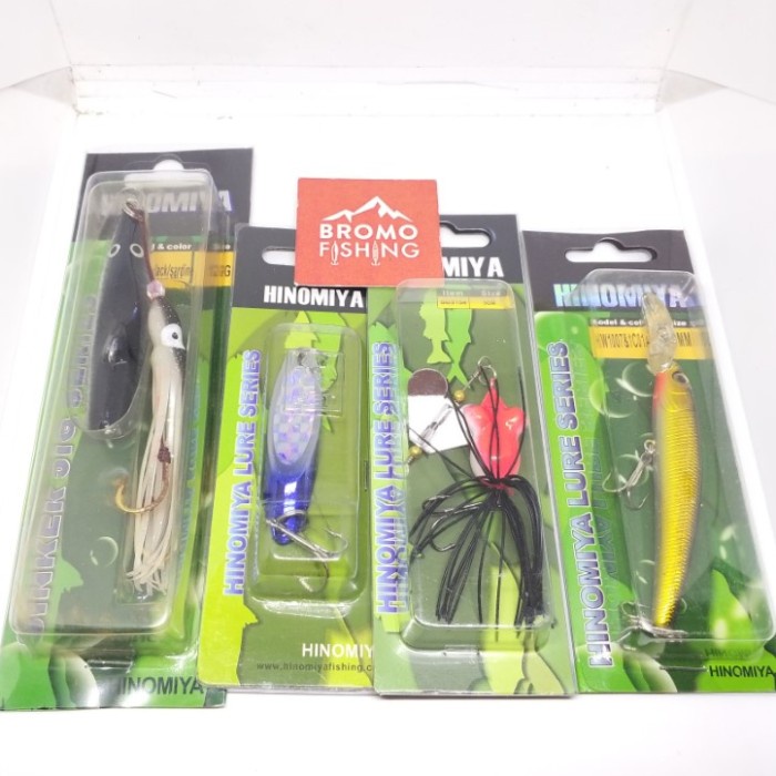 Promo Terbatas Lure Set Hinomiya 1 / Umpan Minnow Spoon Soft Lure Aman