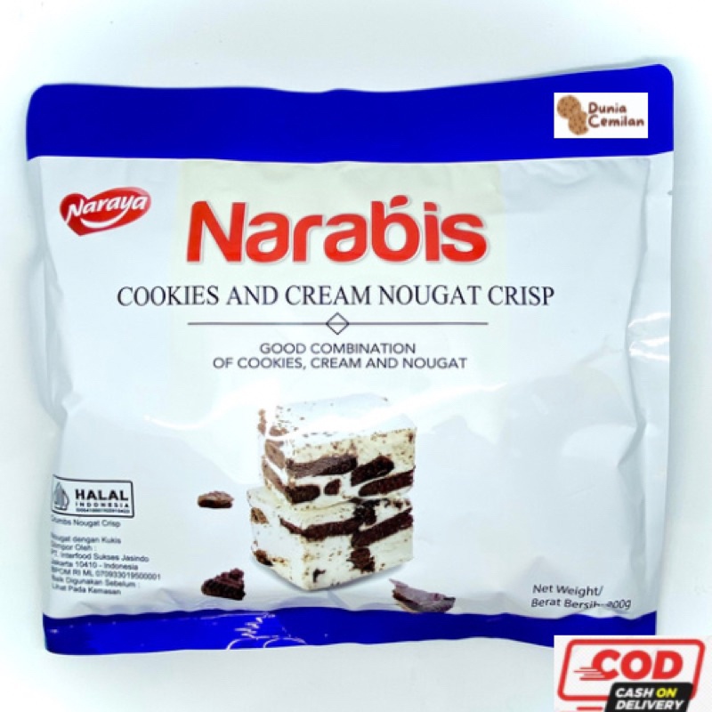 

HJ [TERMURAH!!] Naraya NARABIS 200gr Nougat Crisp - Produk Impor Halal Viral