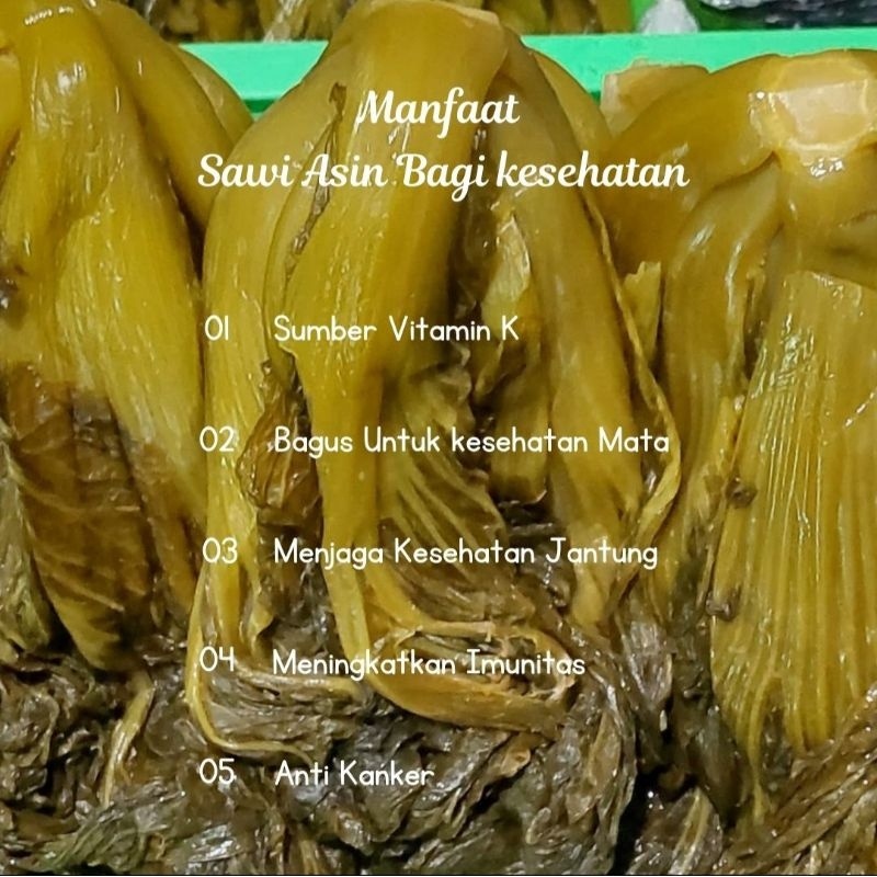 

Kiam Choi / Ham choi / Sayur asin basah Pak Akiat 500gr (asin asam sedang)