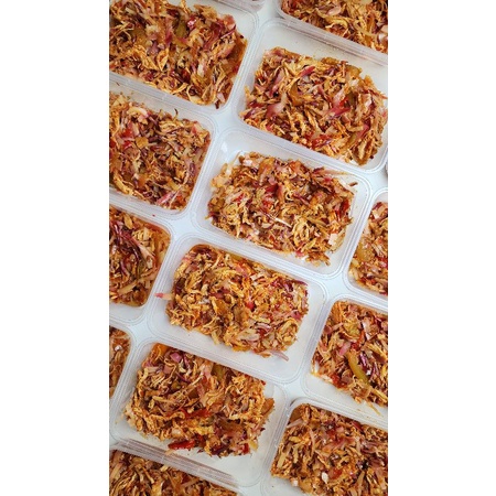 

KIRIM INSTAN Ayam Suwir Kecombrang NON MSG 170gr