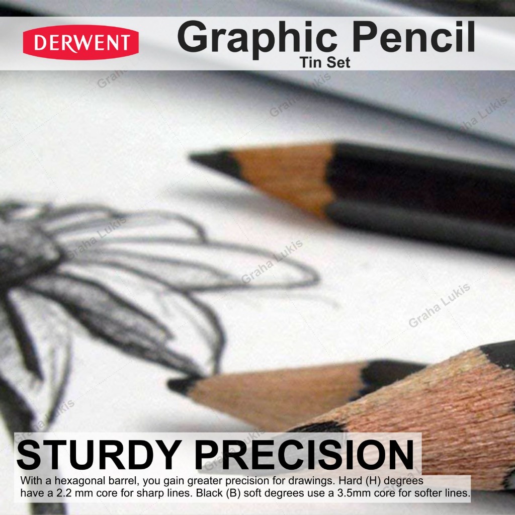 

Derwent Graphic Pencils 6 Tin