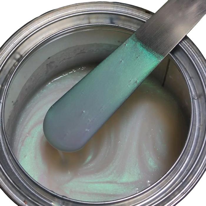 Cat Pu Bunglon Putih 250Ml 3 Efek Warna Hijau Ungu Biru Gaskens Automotive Paint Cat Velg Motor