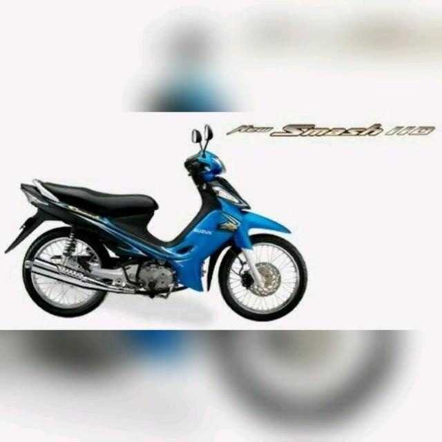 ready stok cover sayap suzuki smash 110 new warna hitam original
