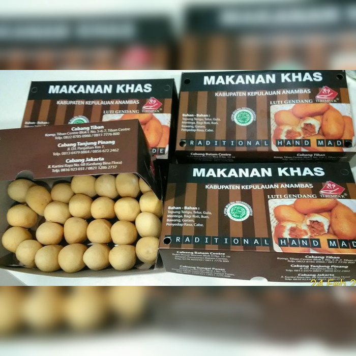 

..... Luti Gendang (Roti Goreng Isi Ikan Tuna) #Box Besar : 25 Pcs