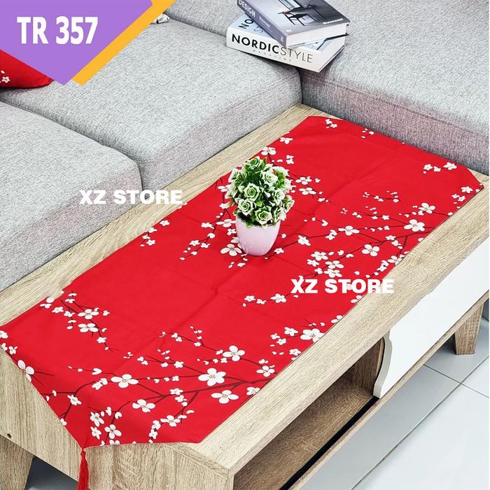 Taplak Meja Ruang Tamu / Meja Sofa Ukuran 120x40 Kain Katun CVC