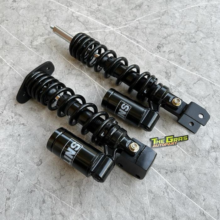 ready stok shock shockbreaker vespa px excel exclusive 2 depan belakang custom model ohlins hitam