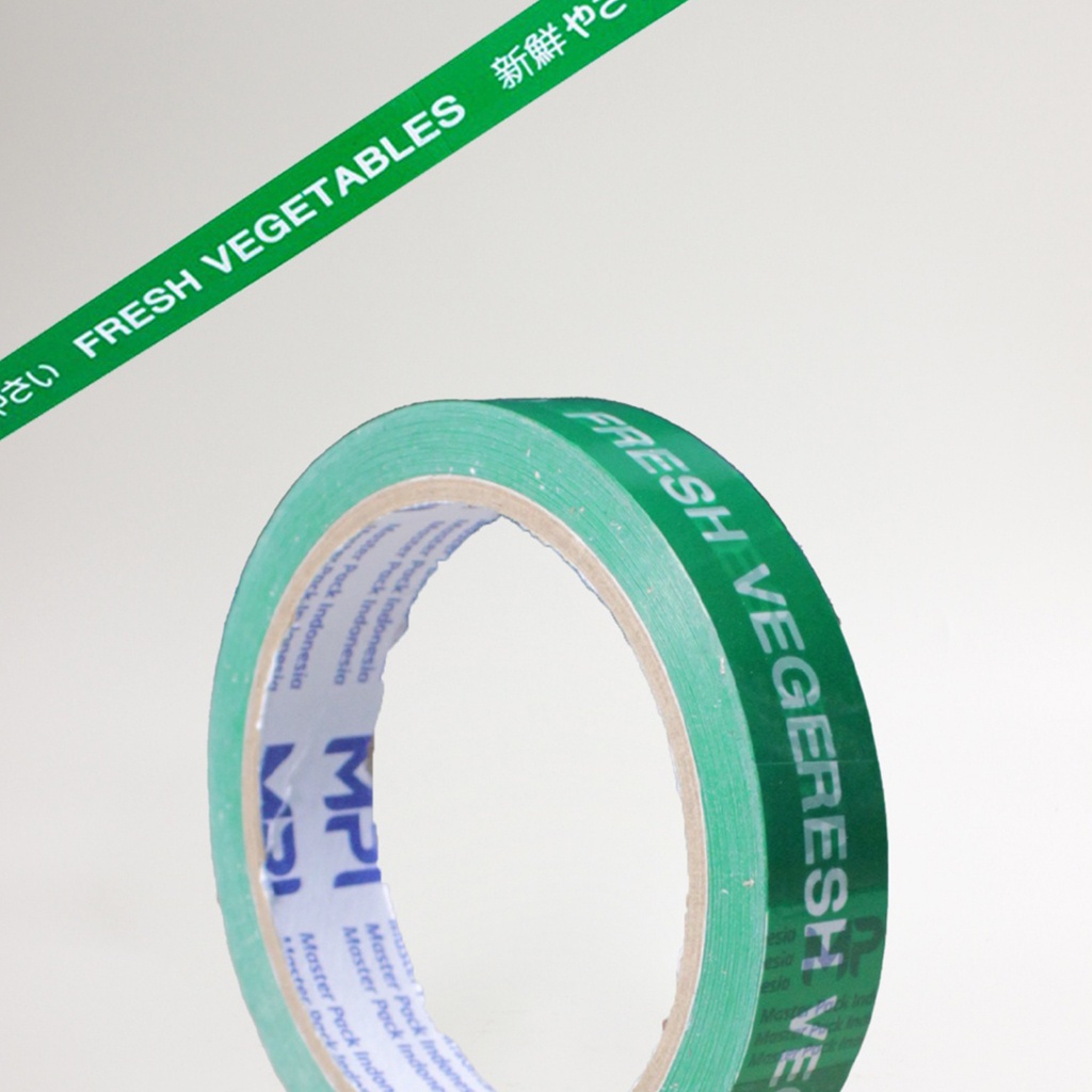 

1 Lusin / 12 Pcs - Lakban Isolasi Sayur Fresh Vegetables 18 mm x 50 Meter - Lakban Sayur Fresh -