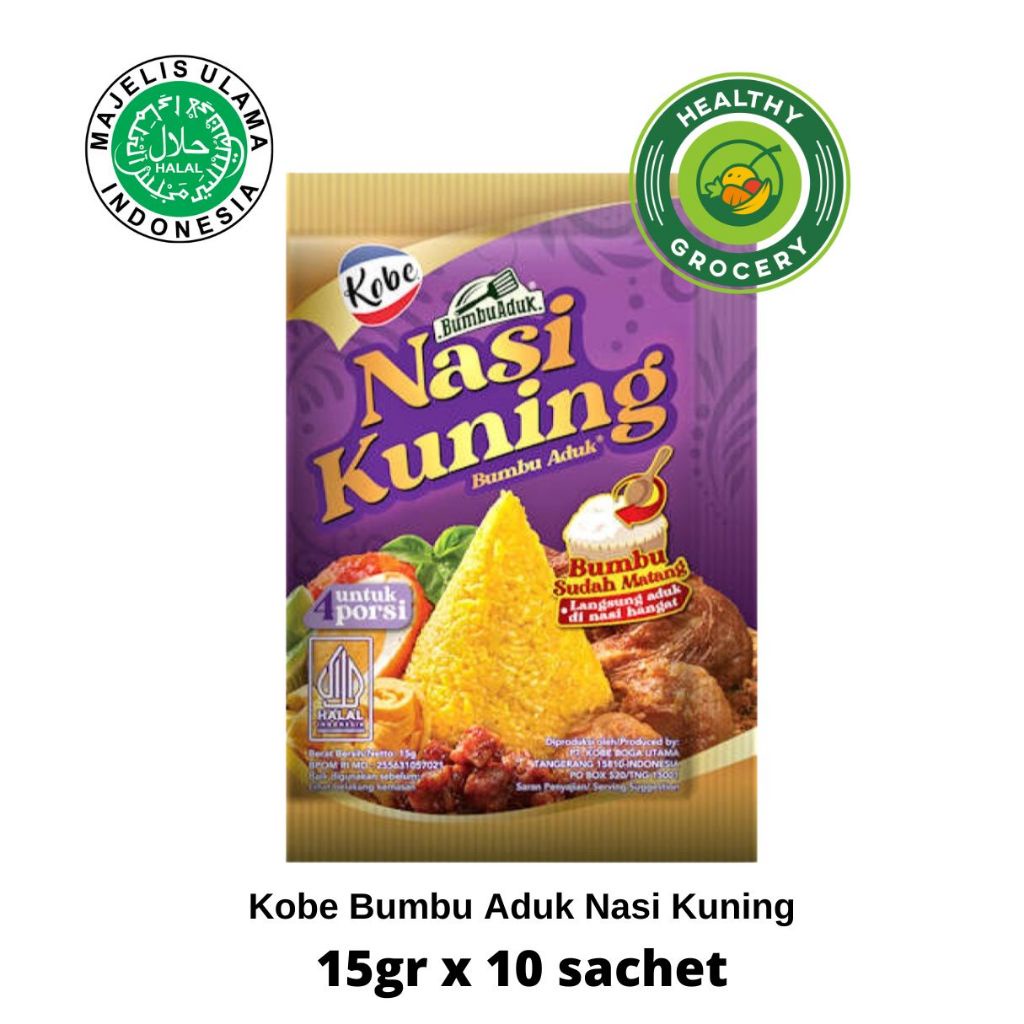 Kobe Bumbu Aduk Instan Bumbu Rendang / Nasi Bebek Bumbu Hitam / Nasi Kuning / Nasi Uduk / Ayam
