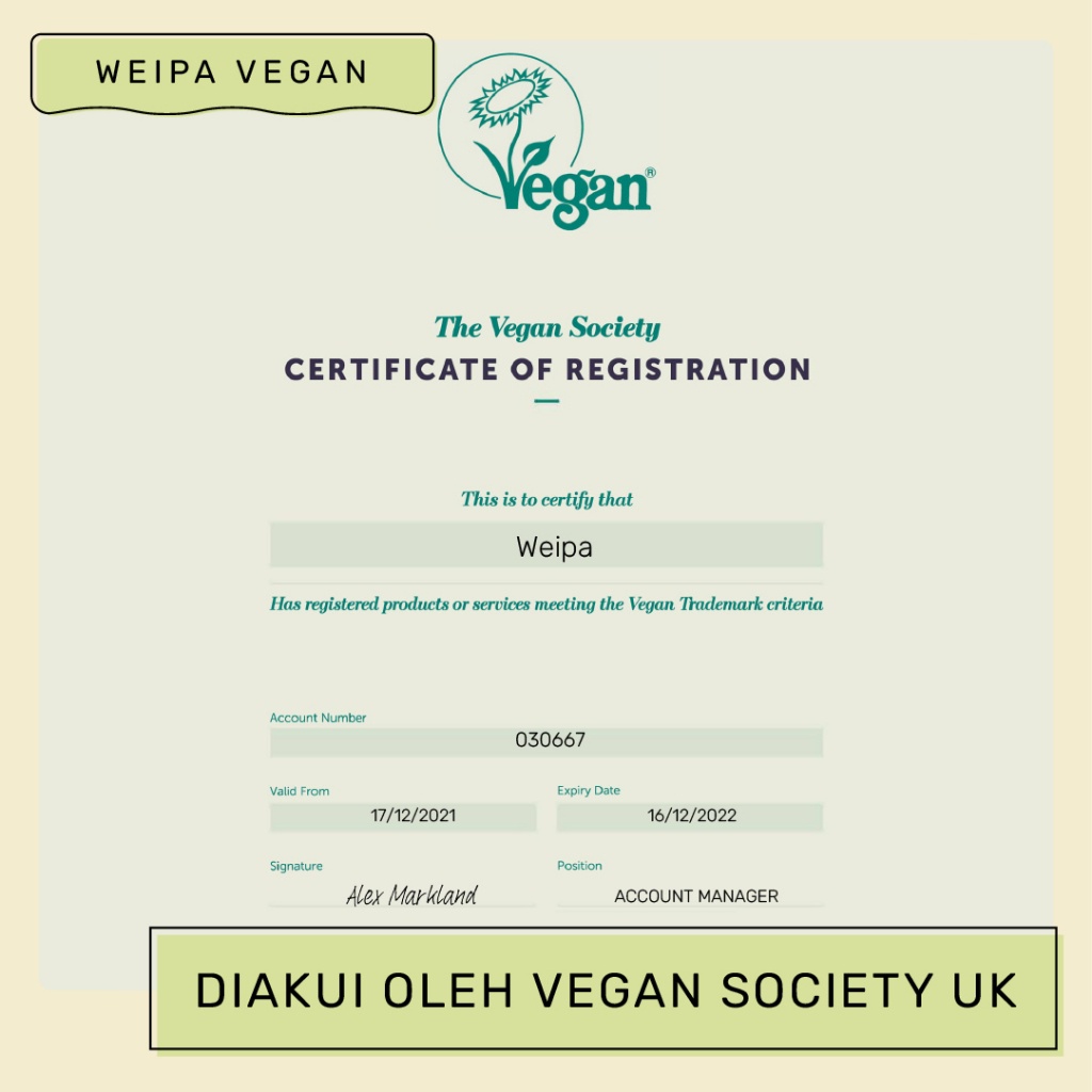 

Weipa Vegan 250g (Expiry Jun 2025)