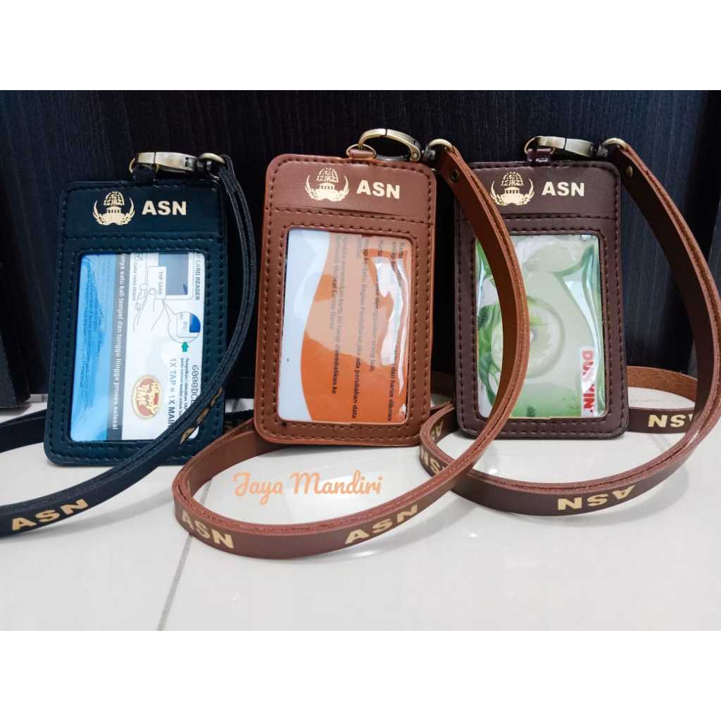 

Id Card Kulit ASN Korpori Bahan Kulit PU Kalung