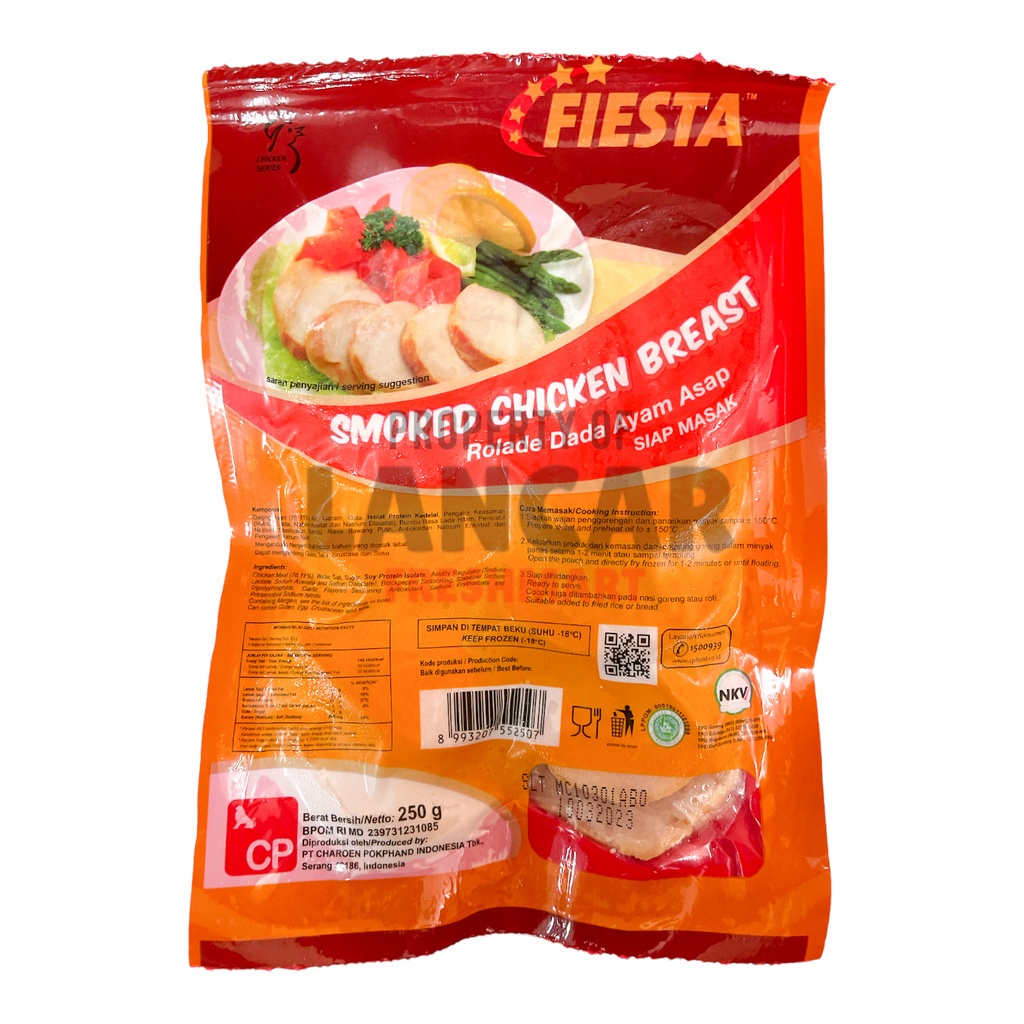 

FIESTA SCB (SMOKE CHICKEN BREAST) 250GR ISI 5PACK