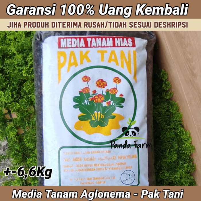 JTTOP" MEDIA TANAM AGLONEMA & TANAMAN HIAS ORGANIK PAK TANI - 1 KARUNG