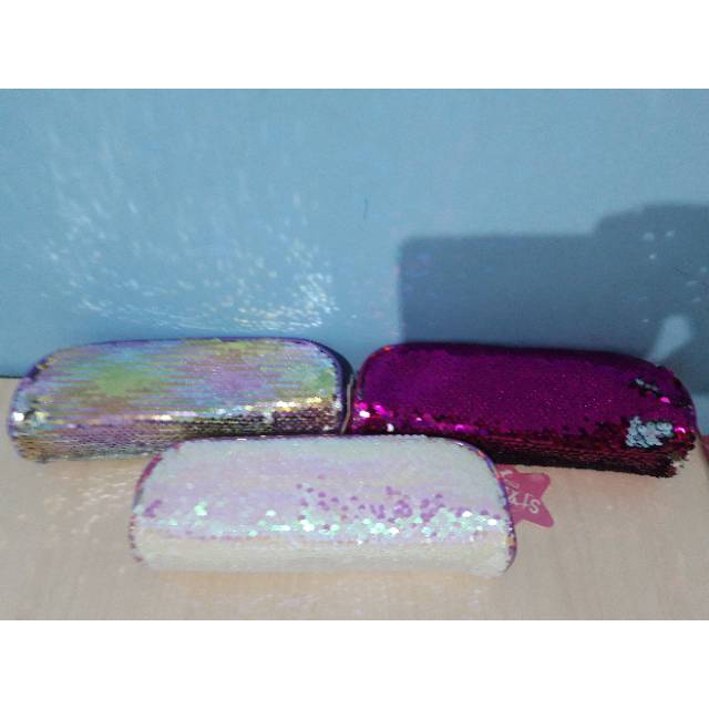 

Tempat Pensil Kotak Pensil Kain Manik Glitter Bisa Berubah Warna Hologram 6490