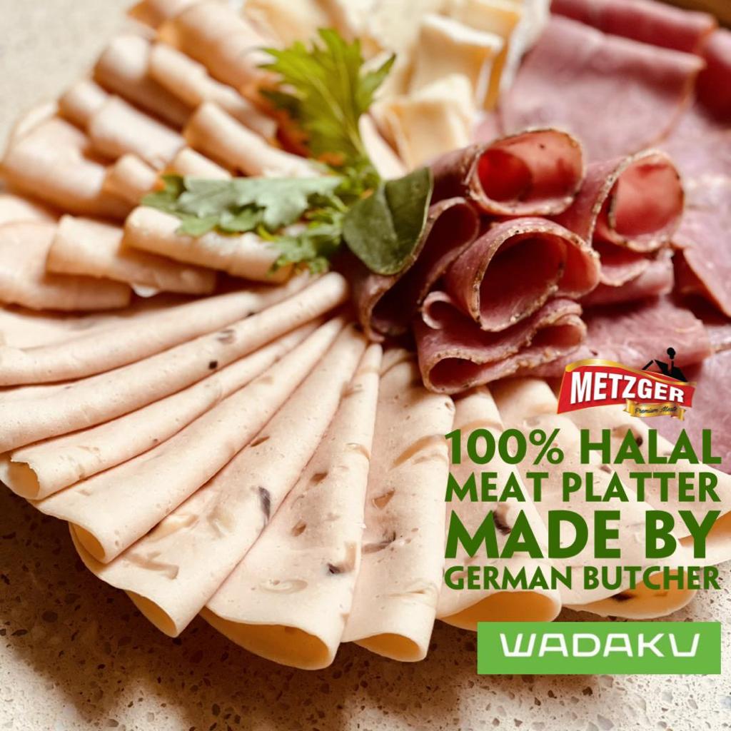 

Premium Cold Smoked Salmon Prosciutto Style Round Sliced 100gr Halal Metzger