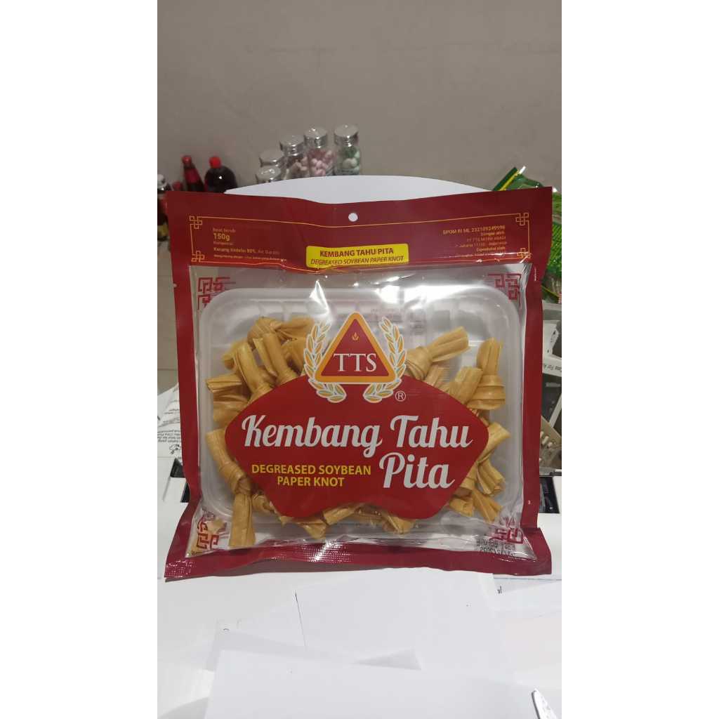 

TTS Kembang Tahu / dried soy bean paper Knot / kembang tahu pita 150g
