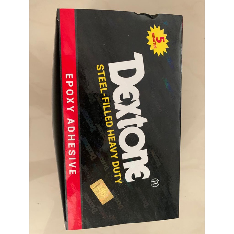 

LEM DEXTONE 5 MENIT 48GR PLASTIC STEEL HARGA PER DUS ISI 12ST